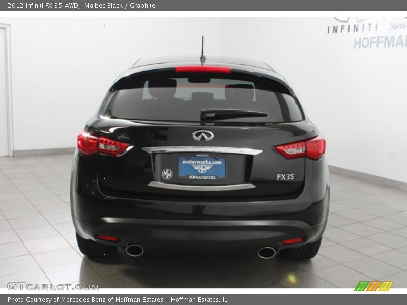 Malbec Black / Graphite 2012 Infiniti FX 35 AWD