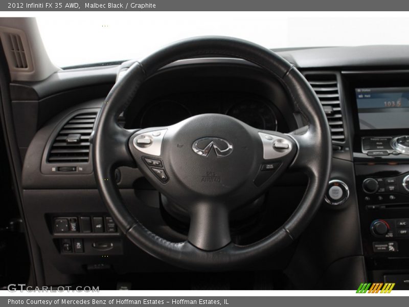 Malbec Black / Graphite 2012 Infiniti FX 35 AWD
