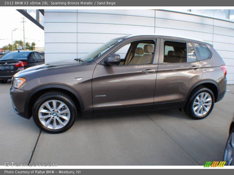 Sparkling Bronze Metallic / Sand Beige 2013 BMW X3 xDrive 28i