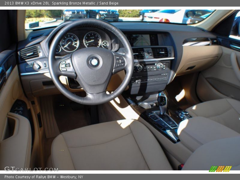 Sparkling Bronze Metallic / Sand Beige 2013 BMW X3 xDrive 28i