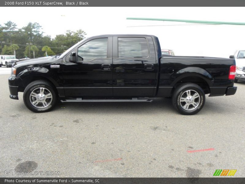 Black / Black 2008 Ford F150 XLT SuperCrew