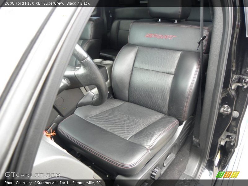 Black / Black 2008 Ford F150 XLT SuperCrew