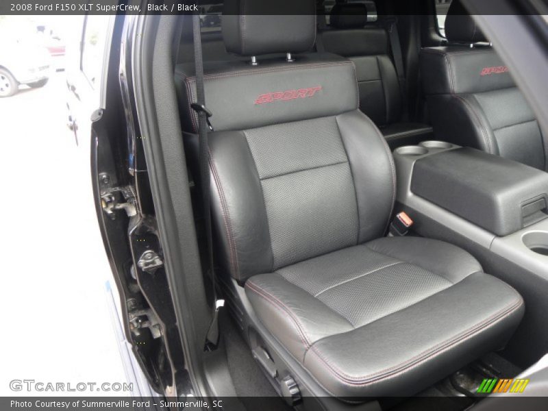 Black / Black 2008 Ford F150 XLT SuperCrew