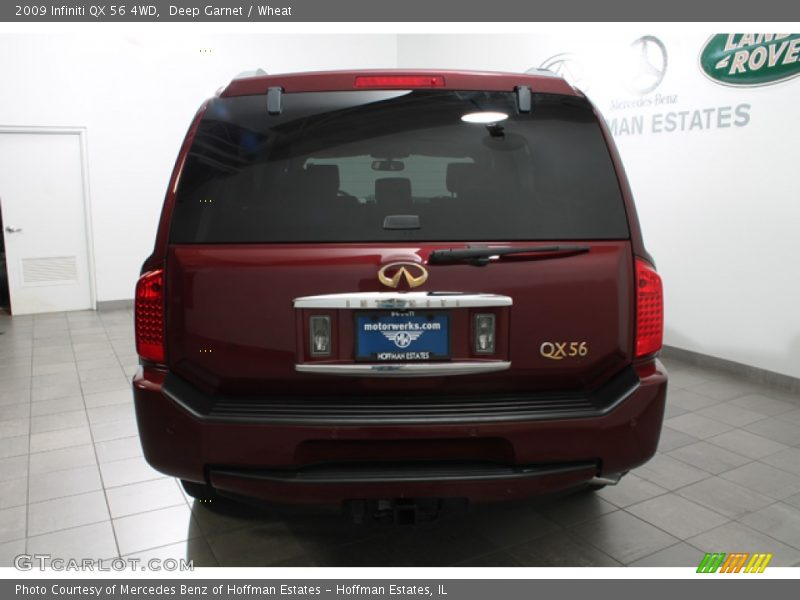 Deep Garnet / Wheat 2009 Infiniti QX 56 4WD