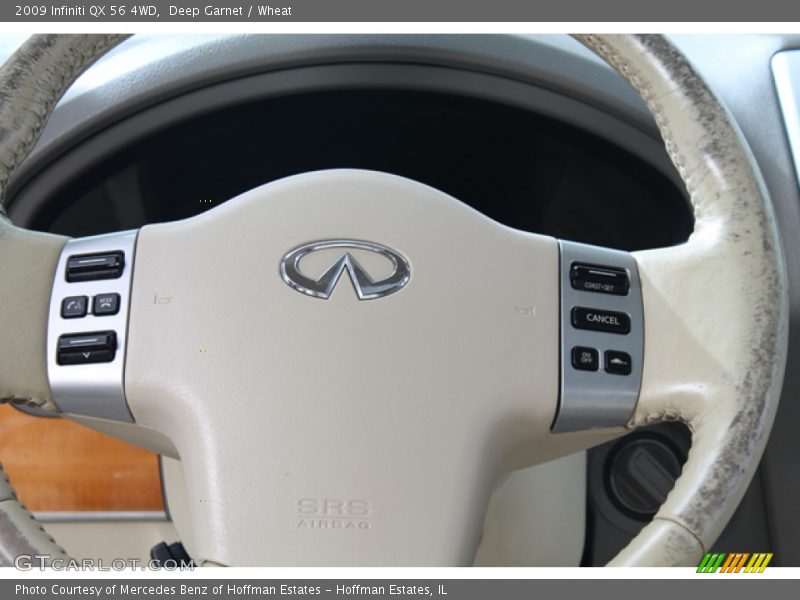 Deep Garnet / Wheat 2009 Infiniti QX 56 4WD