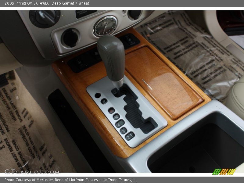 Deep Garnet / Wheat 2009 Infiniti QX 56 4WD