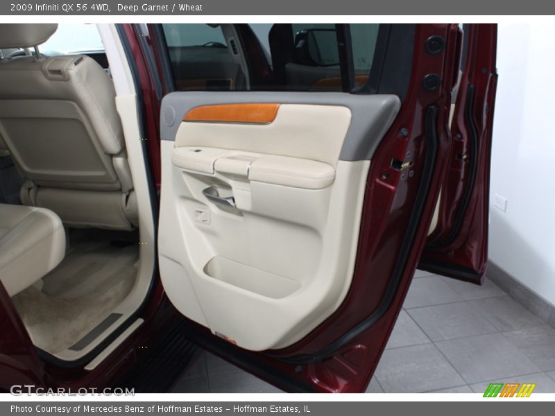 Deep Garnet / Wheat 2009 Infiniti QX 56 4WD