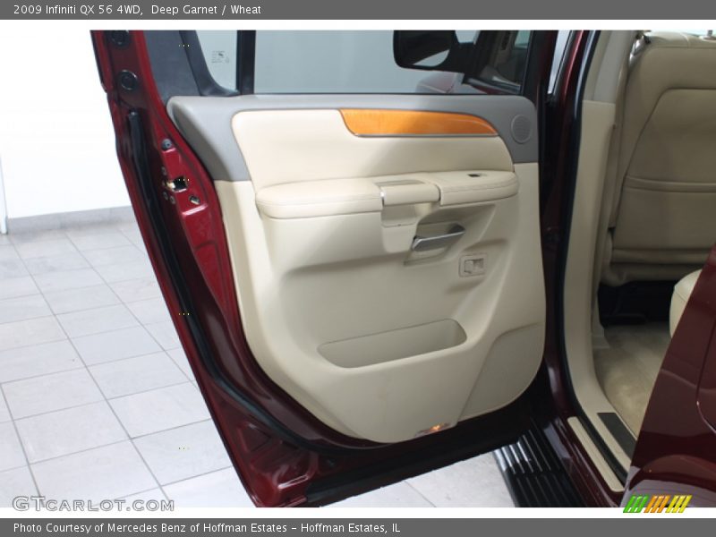 Deep Garnet / Wheat 2009 Infiniti QX 56 4WD