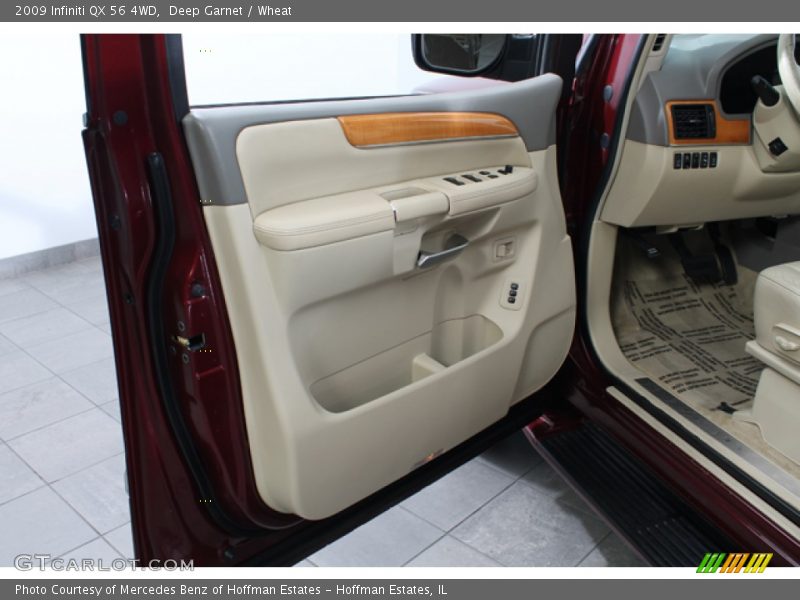 Deep Garnet / Wheat 2009 Infiniti QX 56 4WD