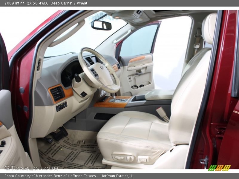 Deep Garnet / Wheat 2009 Infiniti QX 56 4WD