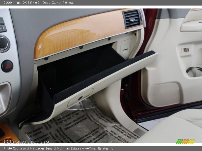 Deep Garnet / Wheat 2009 Infiniti QX 56 4WD