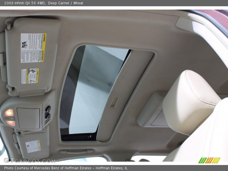Deep Garnet / Wheat 2009 Infiniti QX 56 4WD
