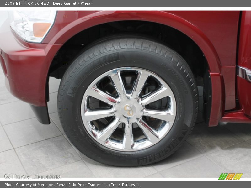 Deep Garnet / Wheat 2009 Infiniti QX 56 4WD
