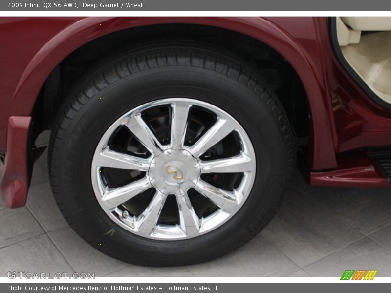 Deep Garnet / Wheat 2009 Infiniti QX 56 4WD