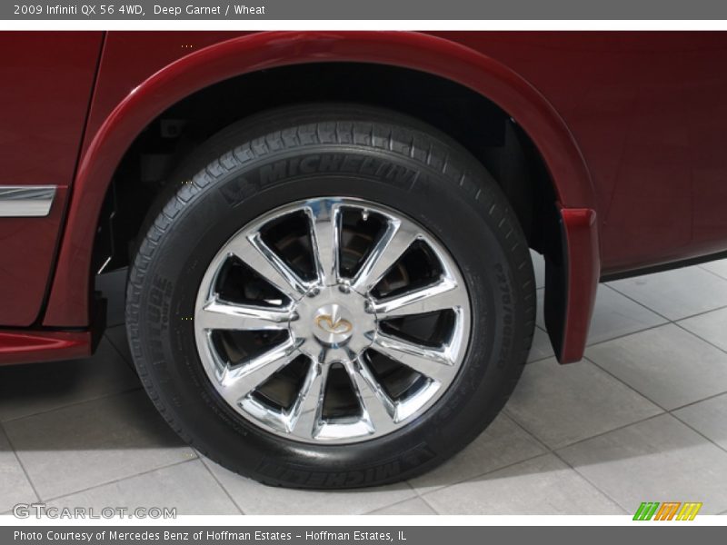 Deep Garnet / Wheat 2009 Infiniti QX 56 4WD
