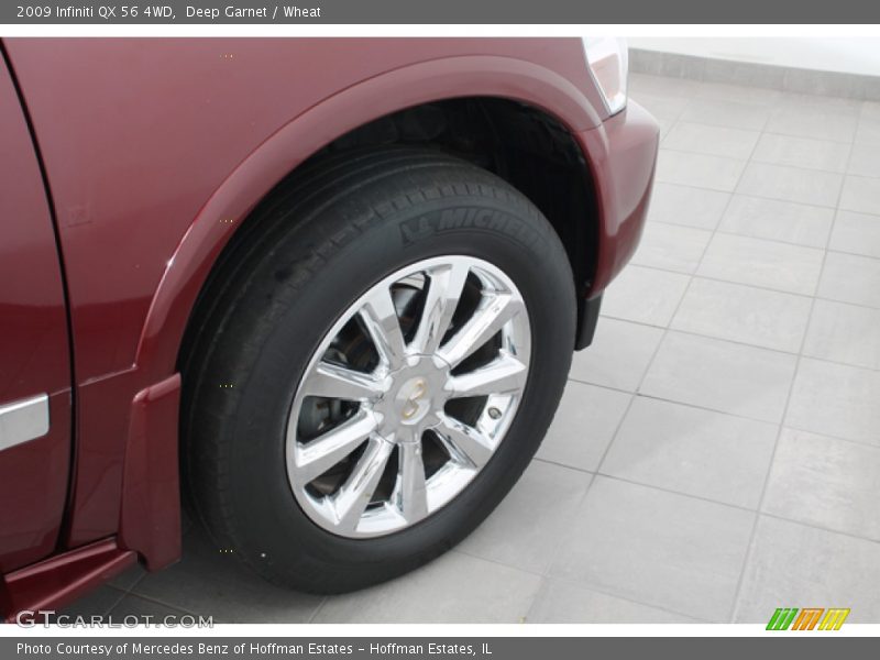Deep Garnet / Wheat 2009 Infiniti QX 56 4WD
