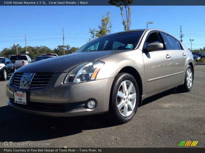 Coral Sand Metallic / Black 2006 Nissan Maxima 3.5 SL