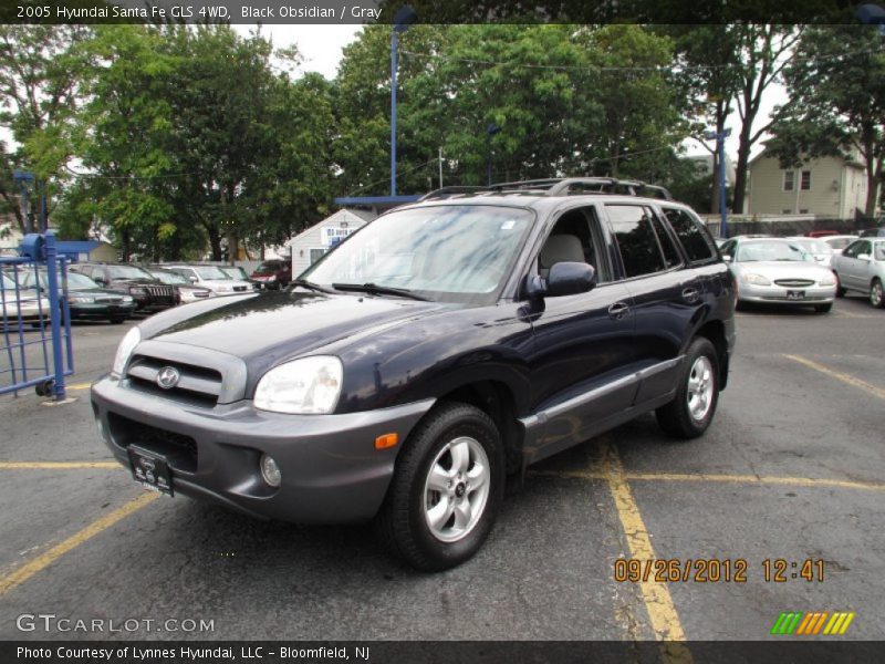 Black Obsidian / Gray 2005 Hyundai Santa Fe GLS 4WD