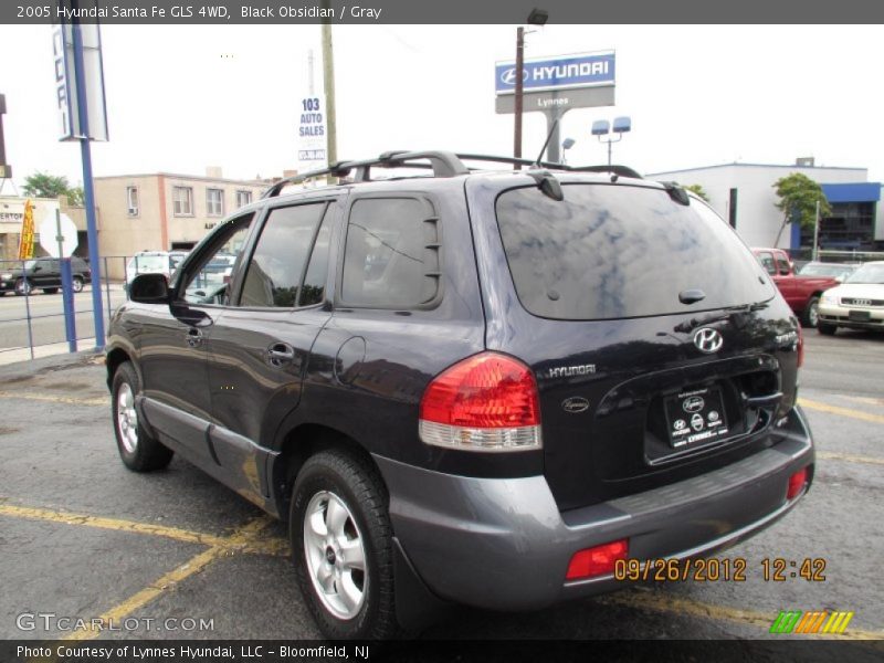 Black Obsidian / Gray 2005 Hyundai Santa Fe GLS 4WD