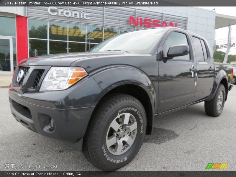 Night Armor Metallic / Pro 4X Graphite/Red 2012 Nissan Frontier Pro-4X Crew Cab 4x4