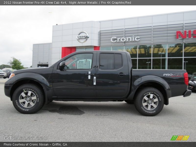 Night Armor Metallic / Pro 4X Graphite/Red 2012 Nissan Frontier Pro-4X Crew Cab 4x4