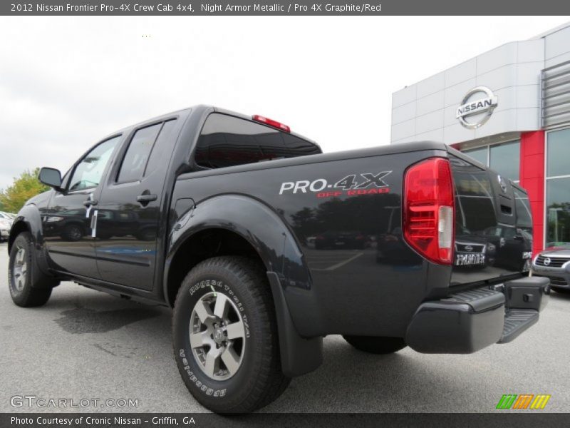 Night Armor Metallic / Pro 4X Graphite/Red 2012 Nissan Frontier Pro-4X Crew Cab 4x4