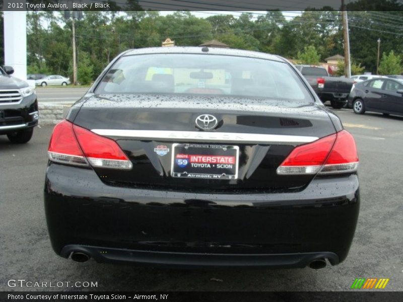 Black / Black 2012 Toyota Avalon