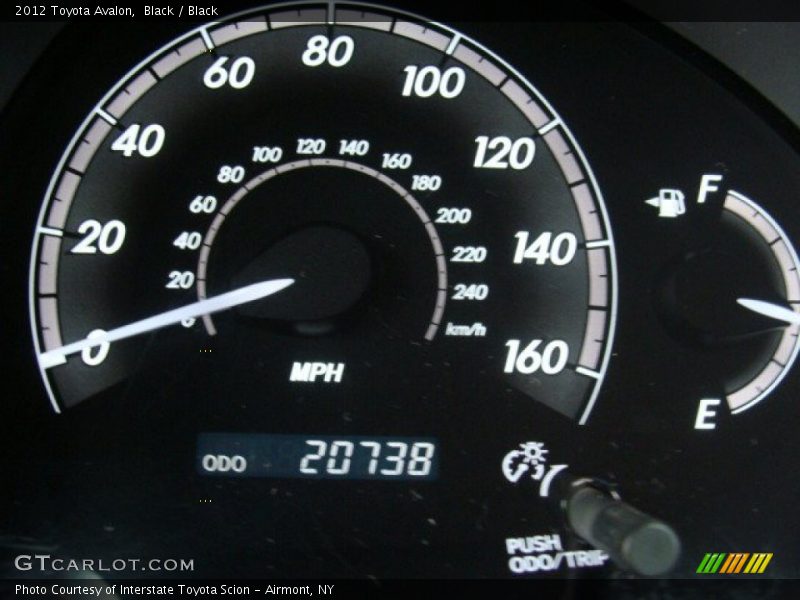 Black / Black 2012 Toyota Avalon