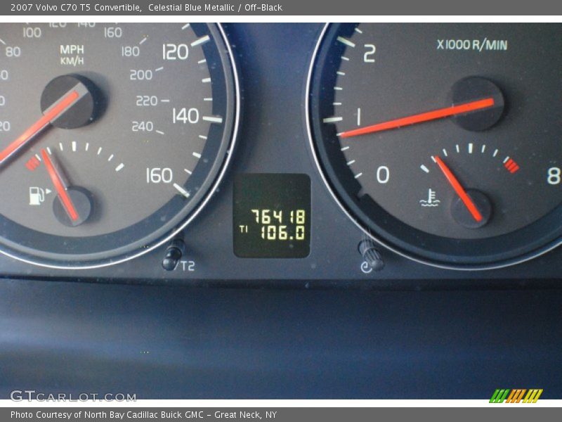 Celestial Blue Metallic / Off-Black 2007 Volvo C70 T5 Convertible