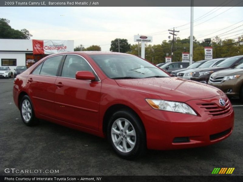 Barcelona Red Metallic / Ash 2009 Toyota Camry LE