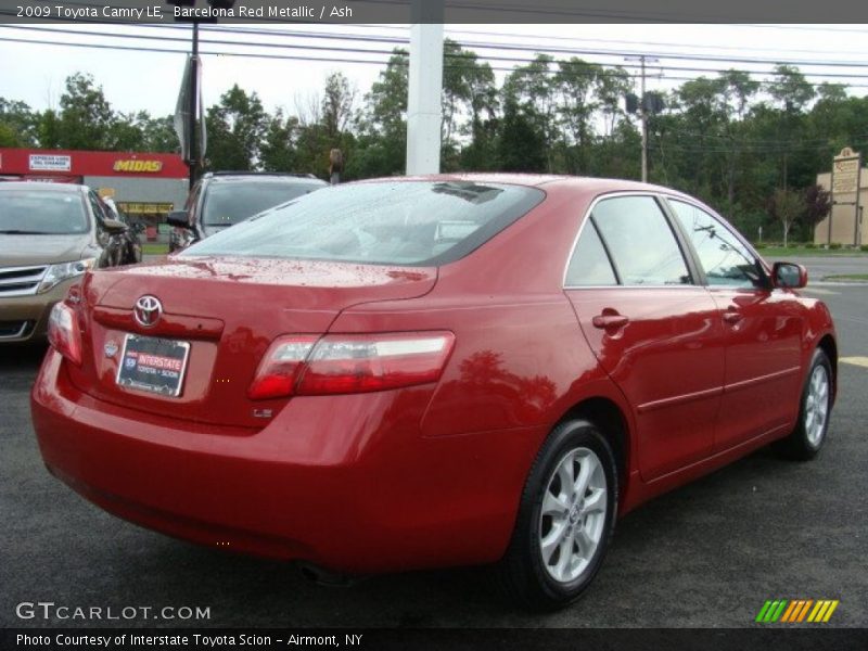 Barcelona Red Metallic / Ash 2009 Toyota Camry LE