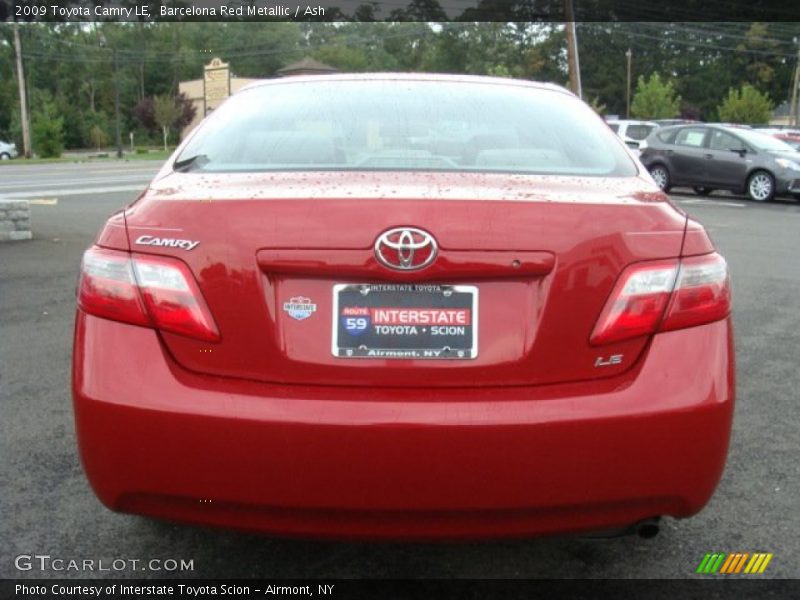 Barcelona Red Metallic / Ash 2009 Toyota Camry LE