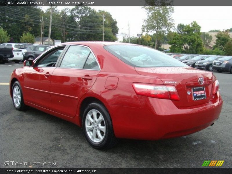 Barcelona Red Metallic / Ash 2009 Toyota Camry LE