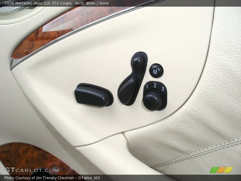 Arctic White / Stone 2008 Mercedes-Benz CLK 350 Coupe