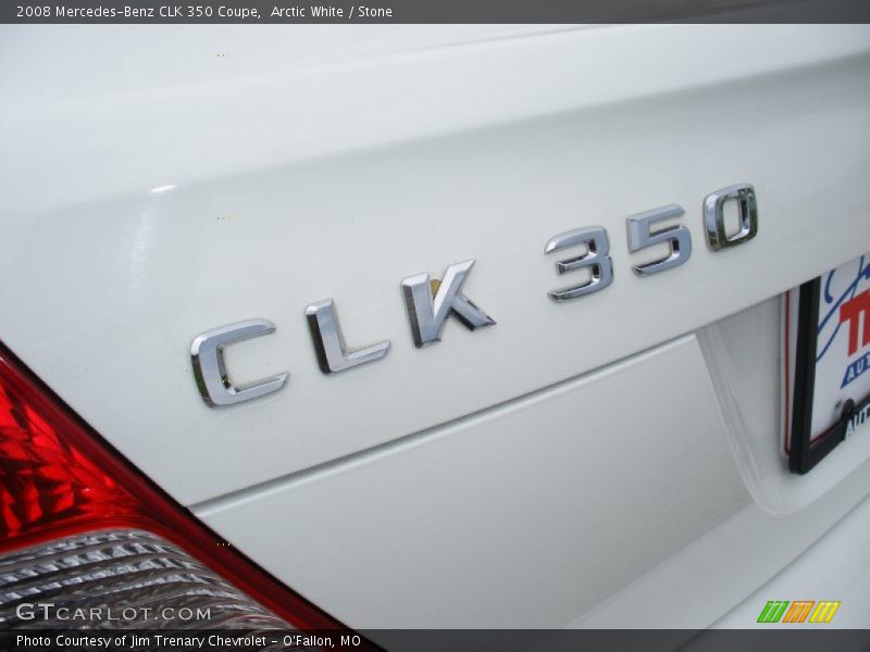 Arctic White / Stone 2008 Mercedes-Benz CLK 350 Coupe