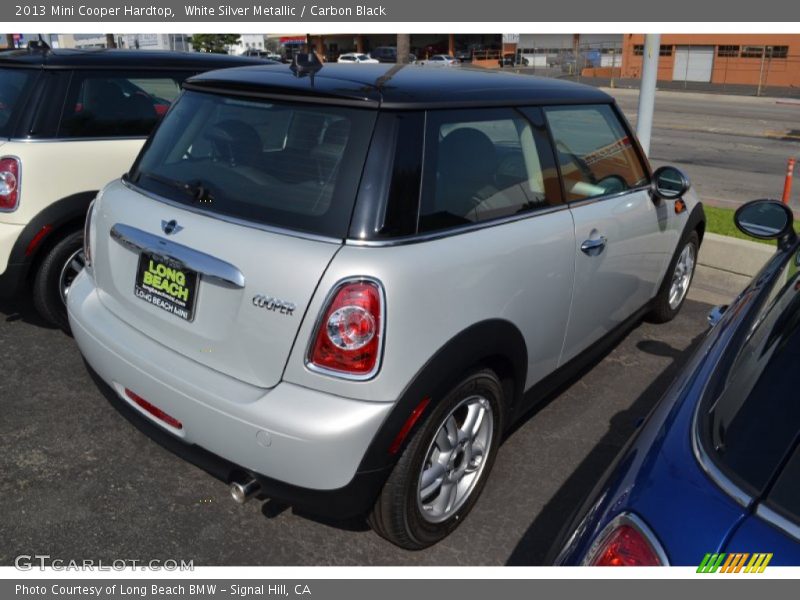 White Silver Metallic / Carbon Black 2013 Mini Cooper Hardtop