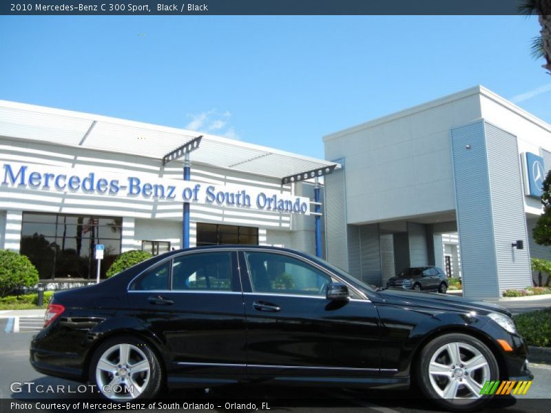 Black / Black 2010 Mercedes-Benz C 300 Sport