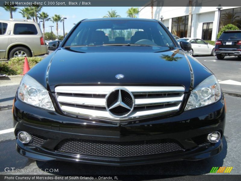 Black / Black 2010 Mercedes-Benz C 300 Sport