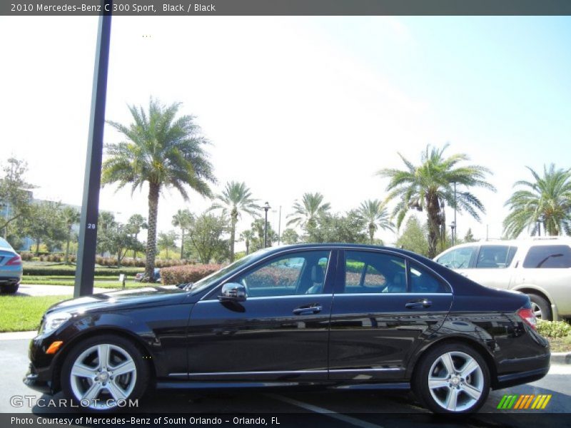 Black / Black 2010 Mercedes-Benz C 300 Sport