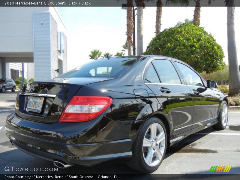 Black / Black 2010 Mercedes-Benz C 300 Sport