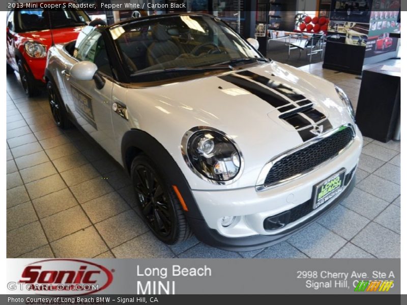 Pepper White / Carbon Black 2013 Mini Cooper S Roadster