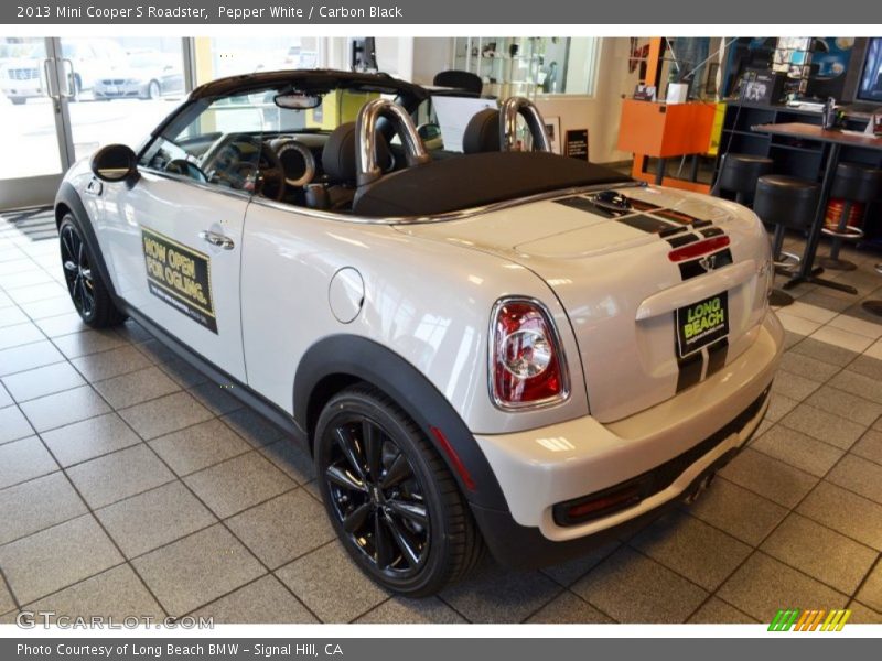 Pepper White / Carbon Black 2013 Mini Cooper S Roadster