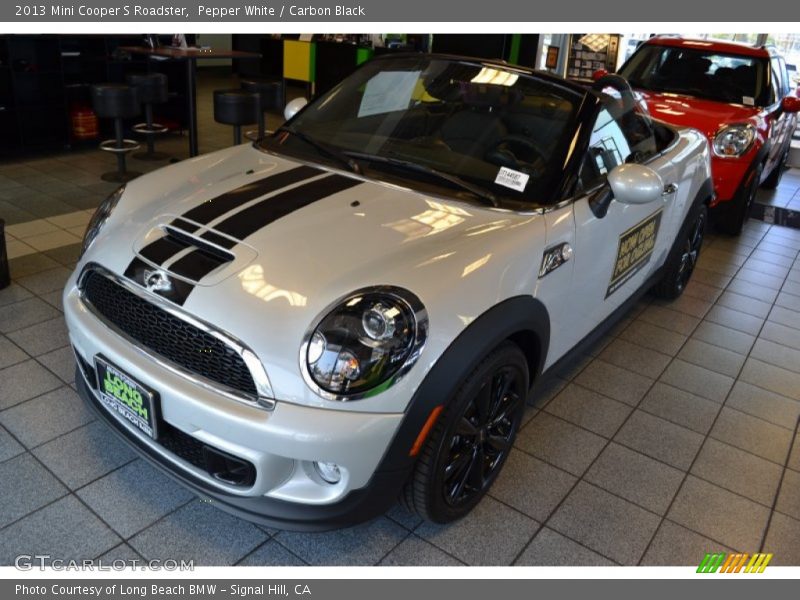 Pepper White / Carbon Black 2013 Mini Cooper S Roadster