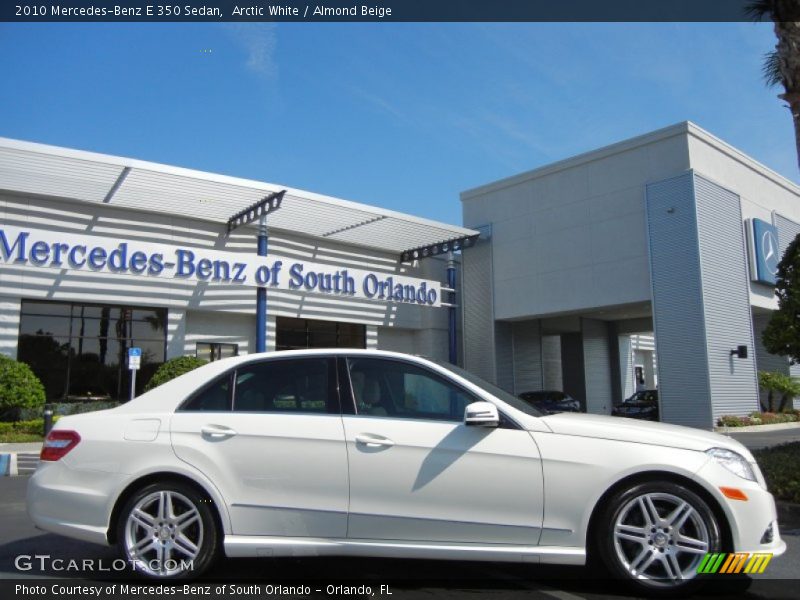 Arctic White / Almond Beige 2010 Mercedes-Benz E 350 Sedan