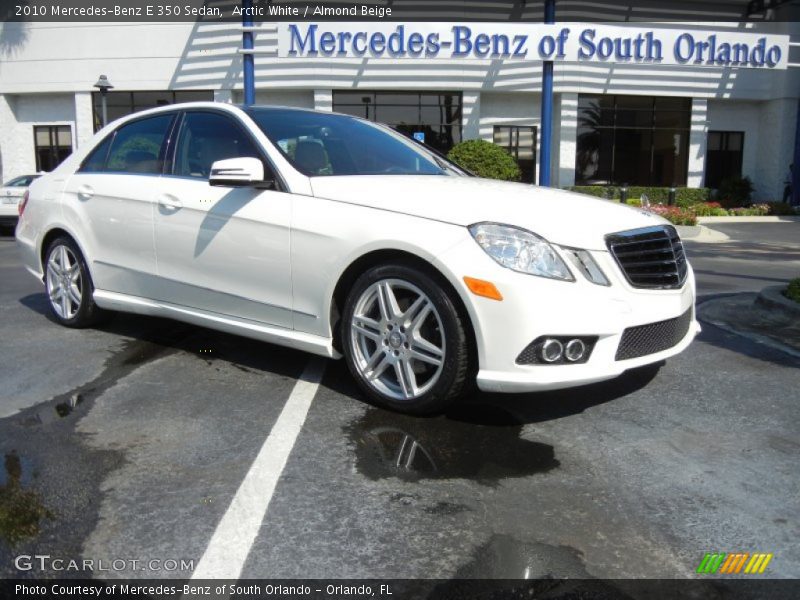 Arctic White / Almond Beige 2010 Mercedes-Benz E 350 Sedan