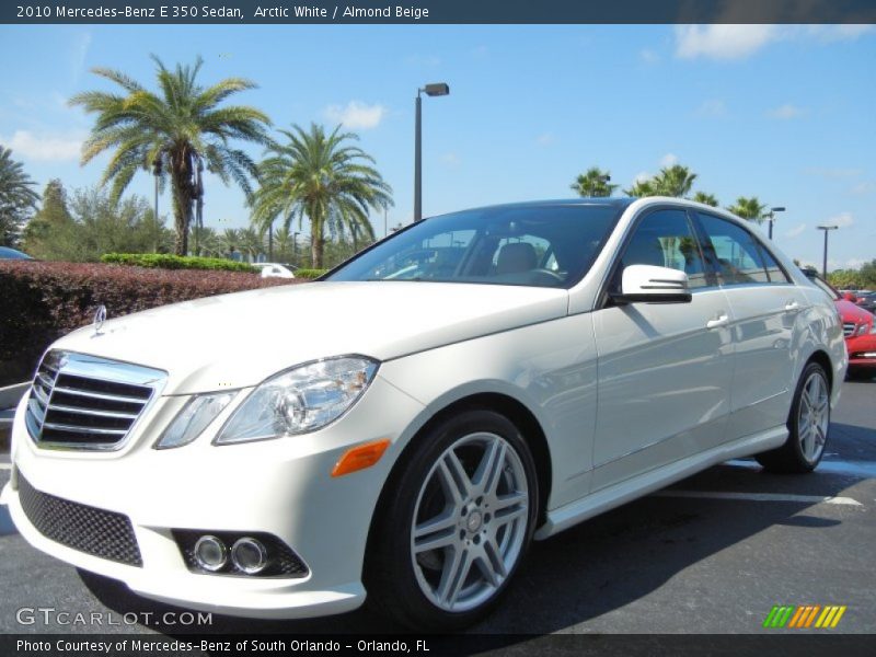 Arctic White / Almond Beige 2010 Mercedes-Benz E 350 Sedan