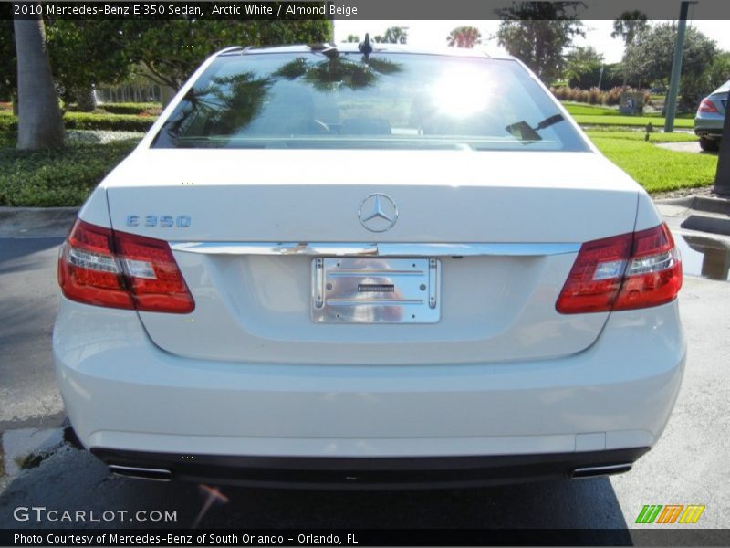 Arctic White / Almond Beige 2010 Mercedes-Benz E 350 Sedan