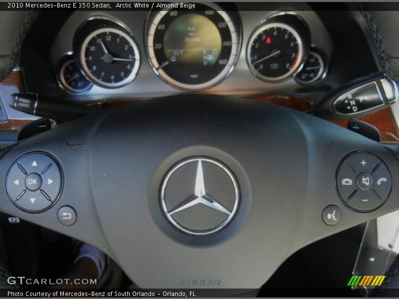 Arctic White / Almond Beige 2010 Mercedes-Benz E 350 Sedan