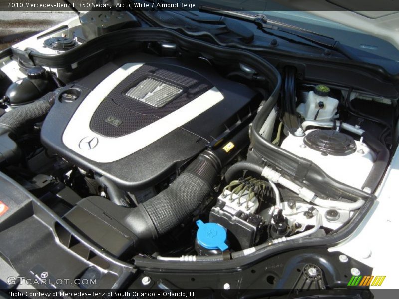 Arctic White / Almond Beige 2010 Mercedes-Benz E 350 Sedan