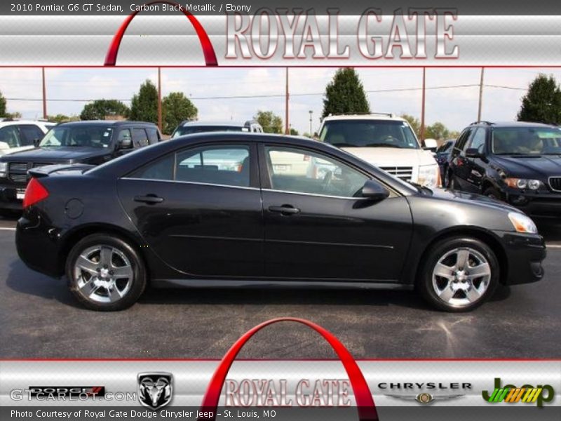 Carbon Black Metallic / Ebony 2010 Pontiac G6 GT Sedan